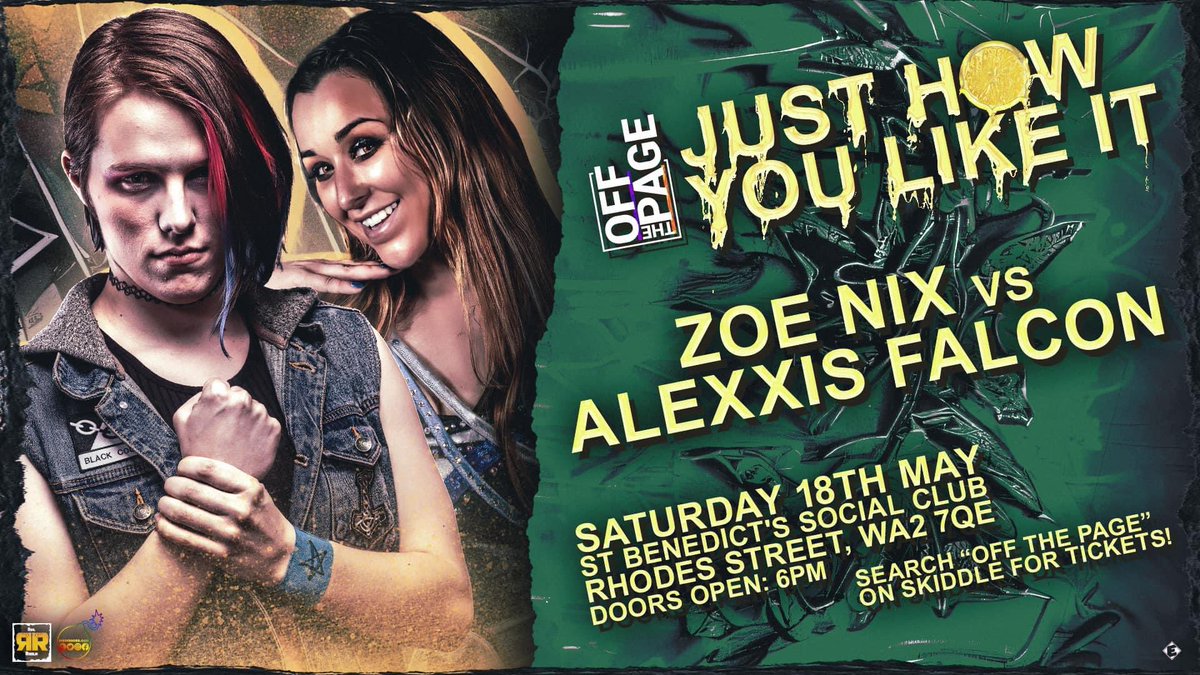 ICYMI: @ZoeNixWrestler's challenge was answered by none other than one of the fastest rising stars in the world today @alexxisfalcon Is Zoe ready for Alexxis on May 18th?! TICKETS: skiddle.com/whats-on/Warri…