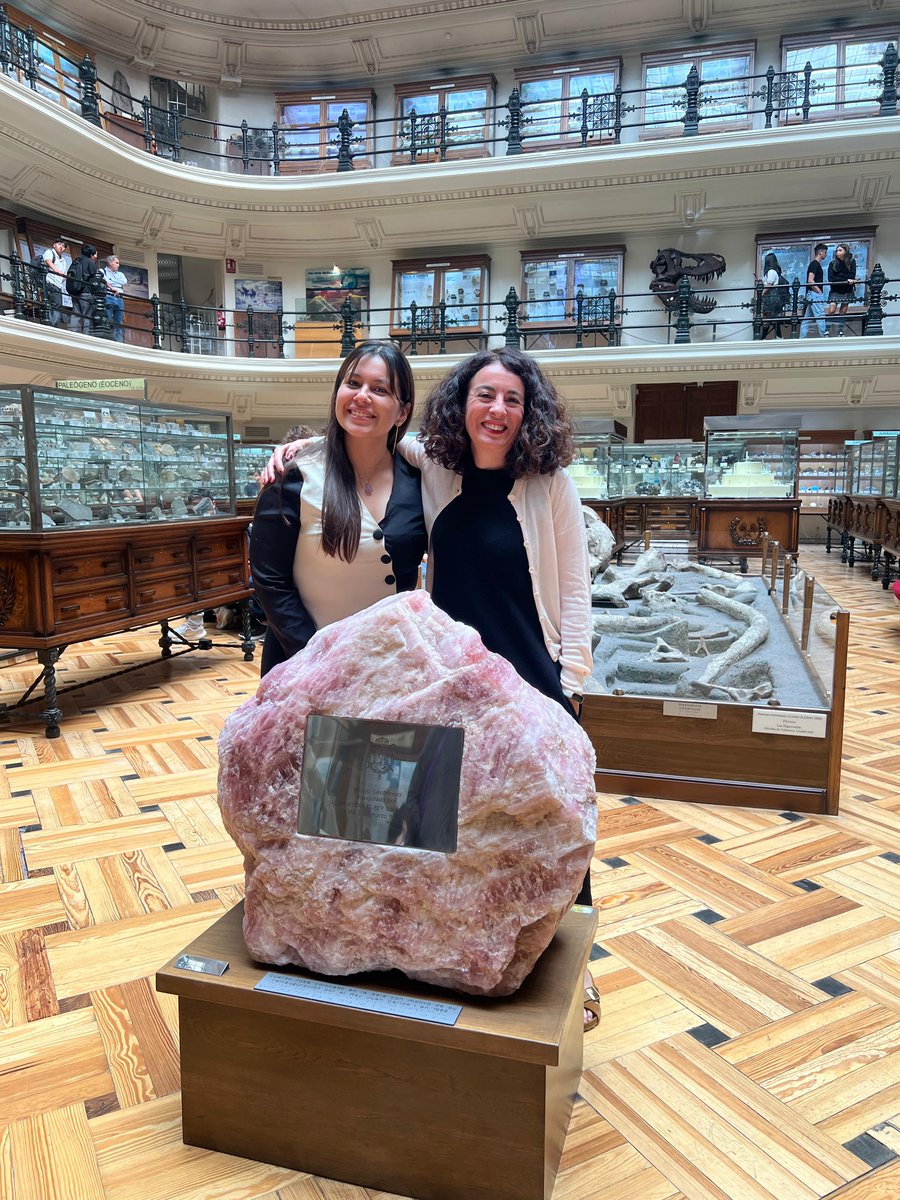 💜 Nuestro programa de mentorización #GERMEN va viento en popa ☺️ Y, para muestra, una foto 📸 de Esther Santofimia (mentora) y Franatalina Márquez (mentorizada) en el @MuseoGeominero tras una reunión 👇