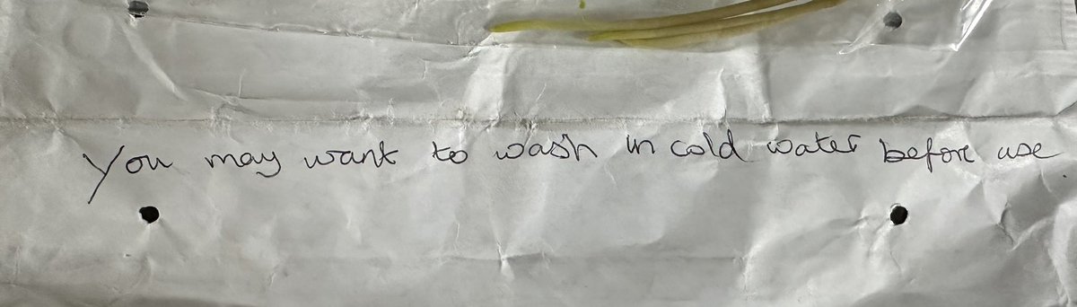Purchased a piece of bog bean off of eBay. Says on the envelope “You may want to wash in cold water before use” HOW RUDE!! 😳 I have a wash twice a year whether I need one or not! 🤣