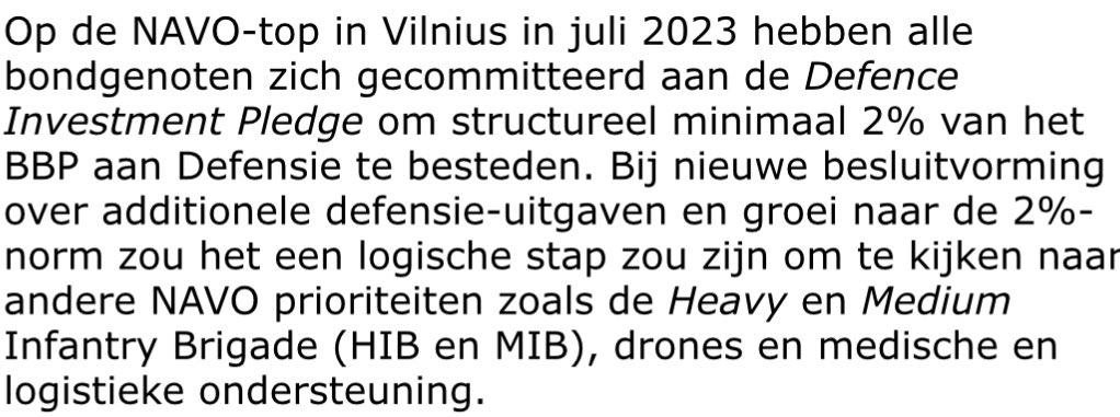 Ministerie van Defensie spreekt in haar toelichting eerste suppletoire begrotingen Defensie over oa. het belang van tanks. tweedekamer.nl/kamerstukken/b…