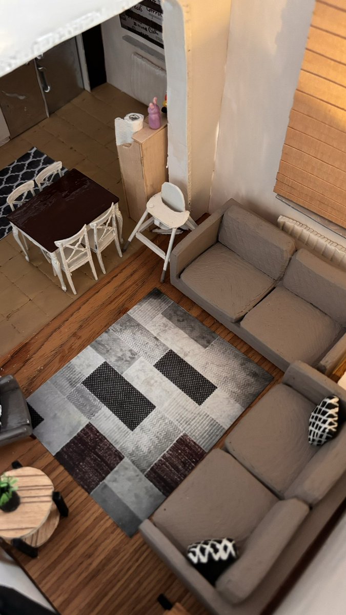 Küçülüp içinde yaşamak istediğim 1+1🥴 Sipariş üzerine müşterimin evde en çok zaman geçirdiği bu kısmını diorama olarak yaptım💖