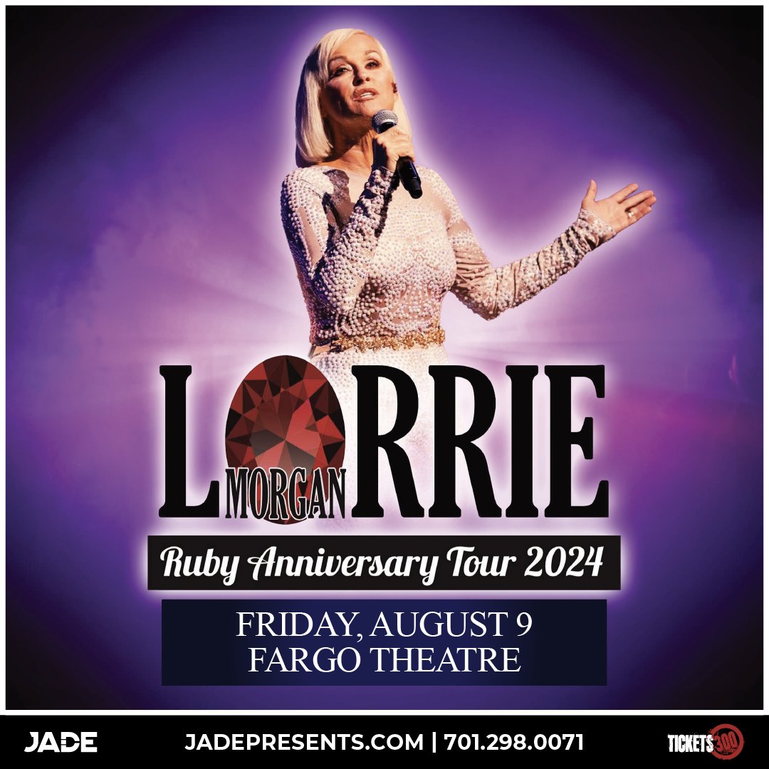 🚨JUST ANNOUNCED🚨 🎶 @TheLorrieMorgan 📅 Friday, August 9 🏫 @fargotheatre 🎫 Presale begins April 18 at 10AM using code WATCHME at → bit.ly/3xwMHk0
