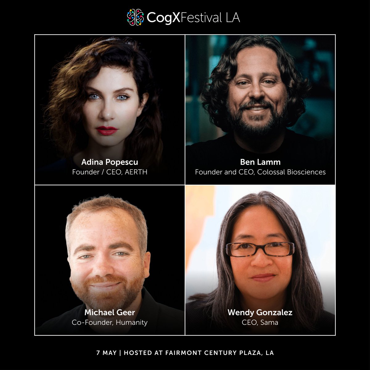 (1/2) New speaker announcement! 🚨 Welcome Adina Popescu, visionary founder of ÆRTH, @federallamm, dynamic tech entrepreneur, <a href="/Geeria/">Michael Geer</a>, co-founder of Humanity, &amp; Wendy Gonzalez, CEO of <a href="/SamaAI/">Sama</a> and champion of female leadership in AI. We’re honoured to have you join us!