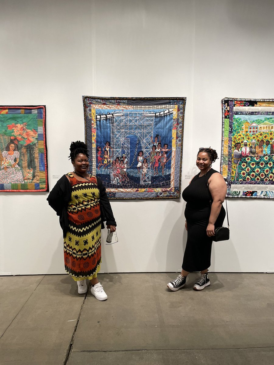 elisaoverhere's tweet photo. It's always a good time when #EXPOChicago is involved. It was nice to be able to see some friends and meet some new ones. I'm glad to have been able to catch a few more Faith Ringgold pieces and to have a moment to honor her legacy. https://t.co/YkzJawKk6s