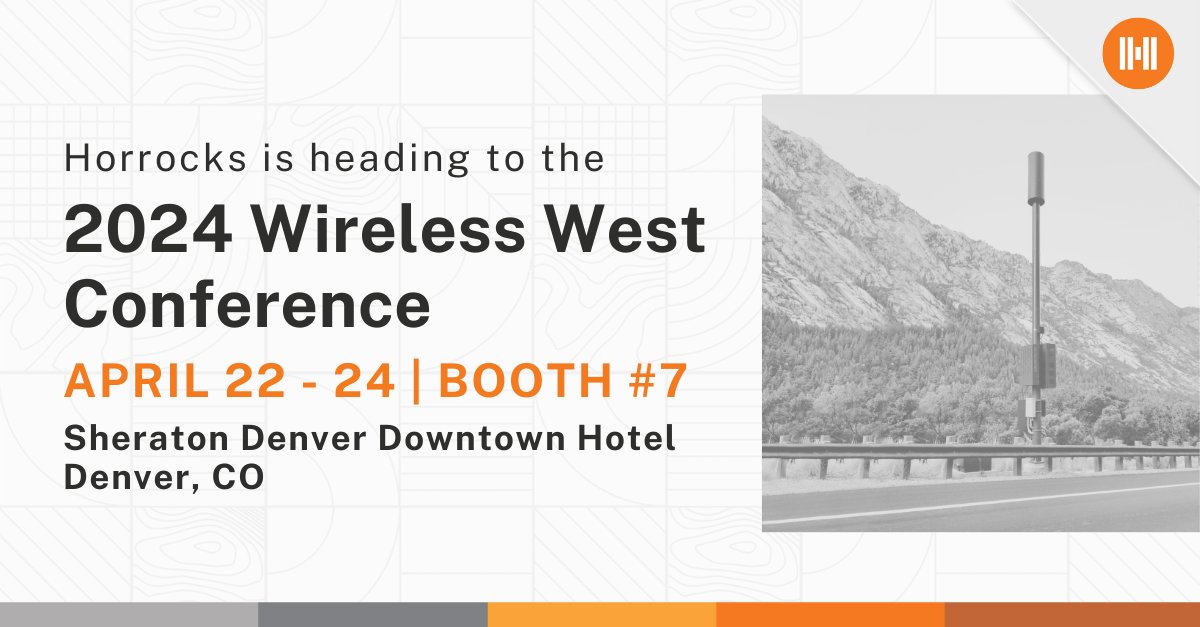 Horrocks is heading to the 2024 Wireless West Conference! Stop by booth #7 from April 22-24.

To learn more about our telecommunication services, check out our website at: horrocks.net/telecommunicat….

#WWC24 #AtHorrocks