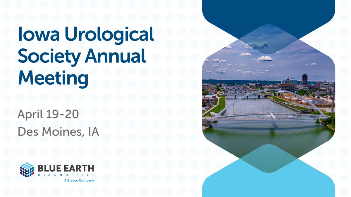 BlueEarthDx's tweet image. Calling all urology practitioners! #BlueEarthDx will be attending the #IAUS Annual Meeting from April 19-20 in #DesMoines. ​

Register today and join us in shaping the future of urologic disease management at meetings.association-service.org/iaus​

#IAUS2024 #Urology #HealthcareConference