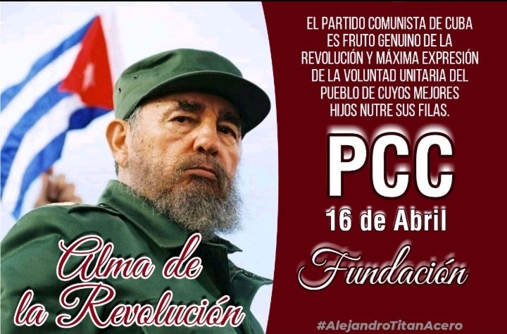 Fidel lo resumió años después: «Este Partido es fruto de la Revolución misma. La Revolución trajo al mundo al Partido, y ahora el Partido lleva adelante la Revolución» #CubaCoopera