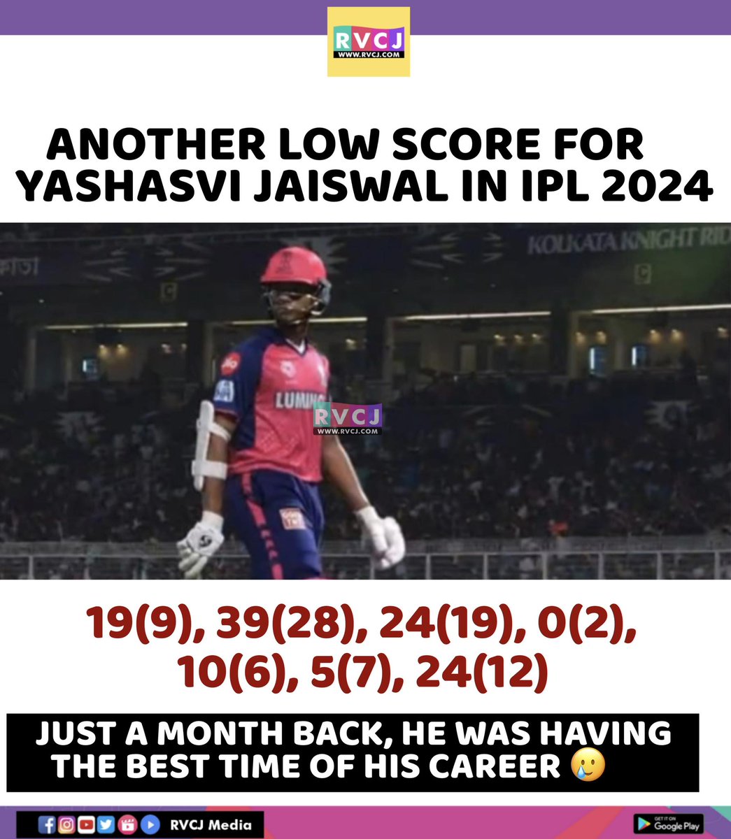 Yashasvi Jaiswal In IPL 2024 #KKRvsRR #RRvsKKR