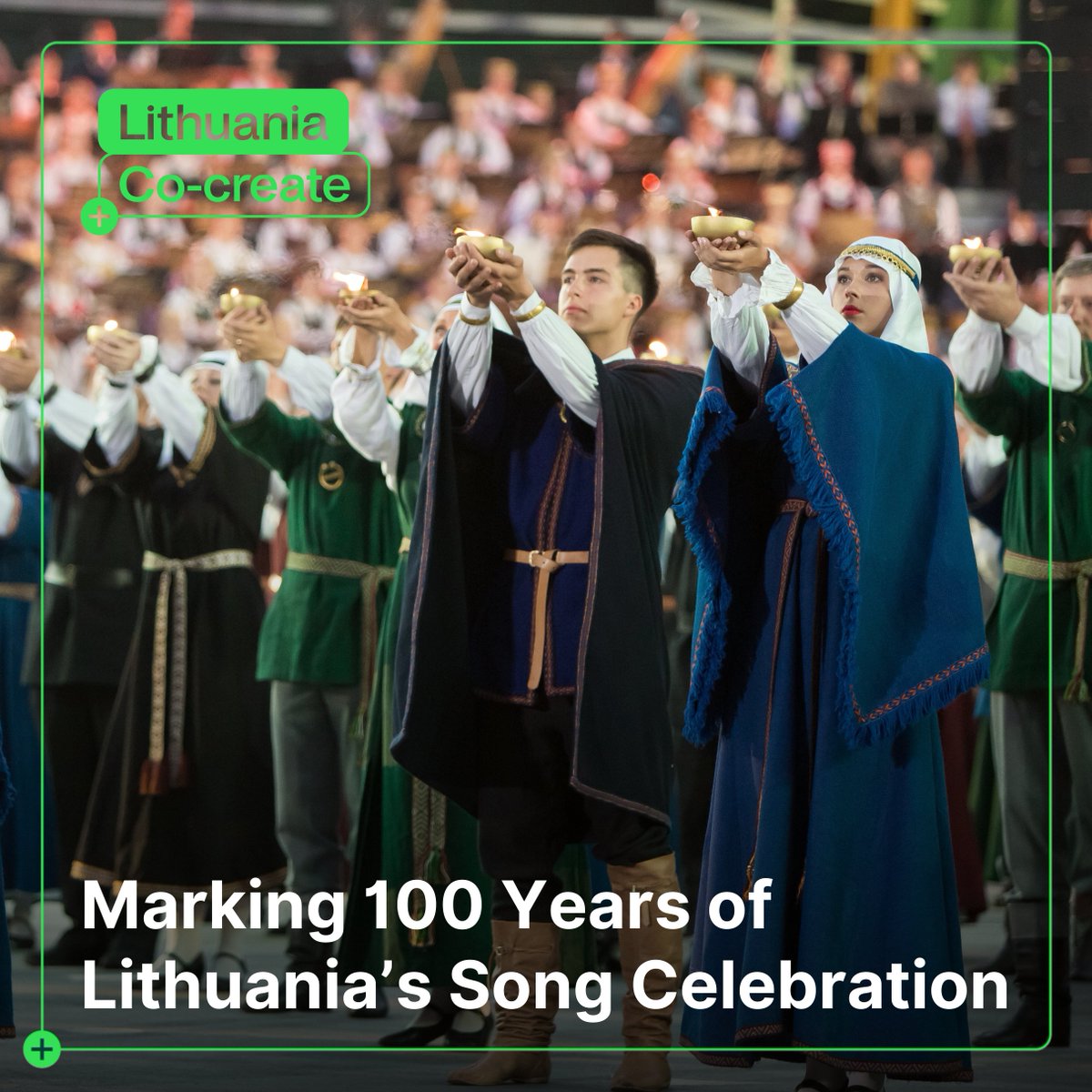 100 years of harmonious heritage! 🎉 Lithuania proudly marks the centenary of its iconic Song Celebration in 2024. Here's to a century of cultural resonance and unity through music! 🎶 #Lithuania #SongCelebration #Centenary