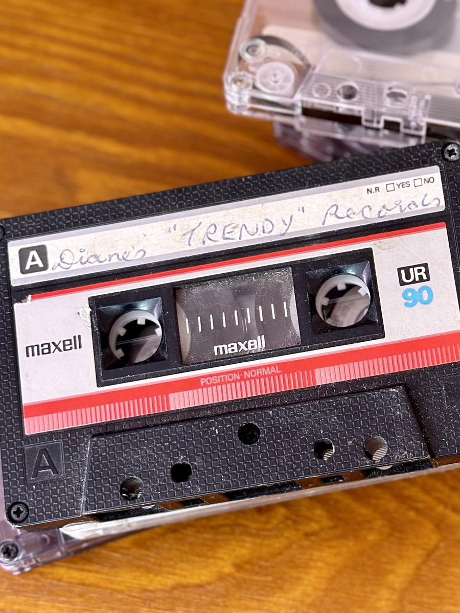 DiDee19_'s tweet photo. Found these in the attic. Been looking forward to listening to them.
I can confirm ‘Diane’s “TRENDY” records’ are not.
But the one I’m currently listening to has everything from Billy Idol to Tina Turner to Japan, it’s quite good.
#tapetastic https://t.co/CGV8nxNwXc