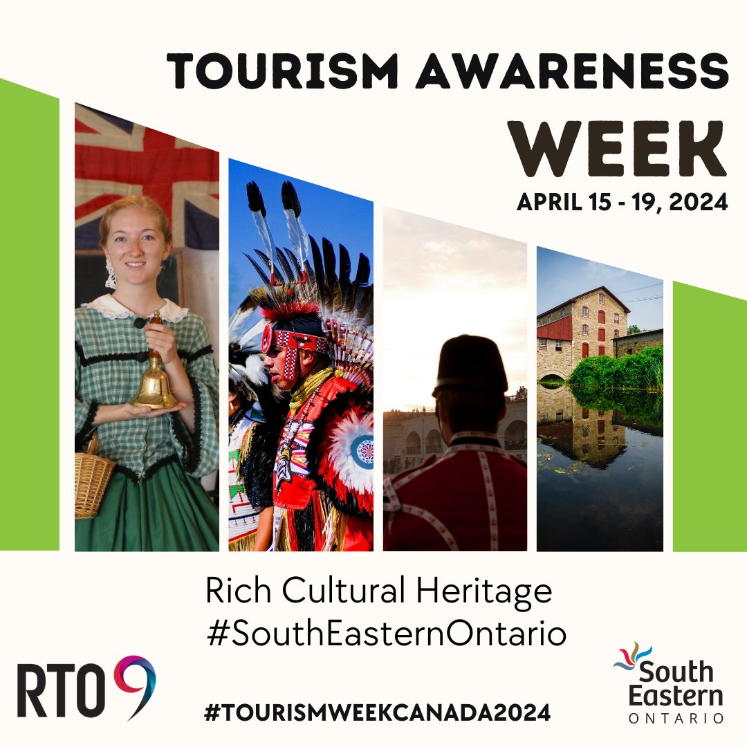 It’s #TourismWeekCanada2024 As we commemorate National Tourism Week, we're reminded of the incredible privilege we have to support the vibrant tourism industry right here in South Eastern Ontario. Today we are celebrating 🎭 our rich cultural heritage. @tiac_aitc #tourism