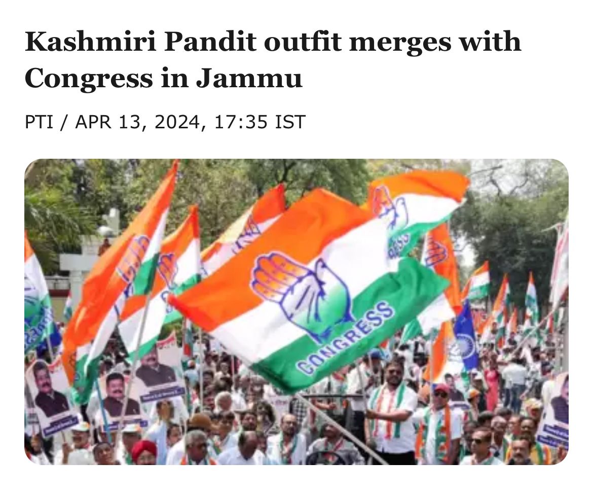 Kashmiri Pandits have understood that only Congress genuinely supports their cause and took care of their resettlement. BJP politically exploited them for elections and abandoned them. Propaganda filmmakers will be disappointed after their 'files' are being opened like this.