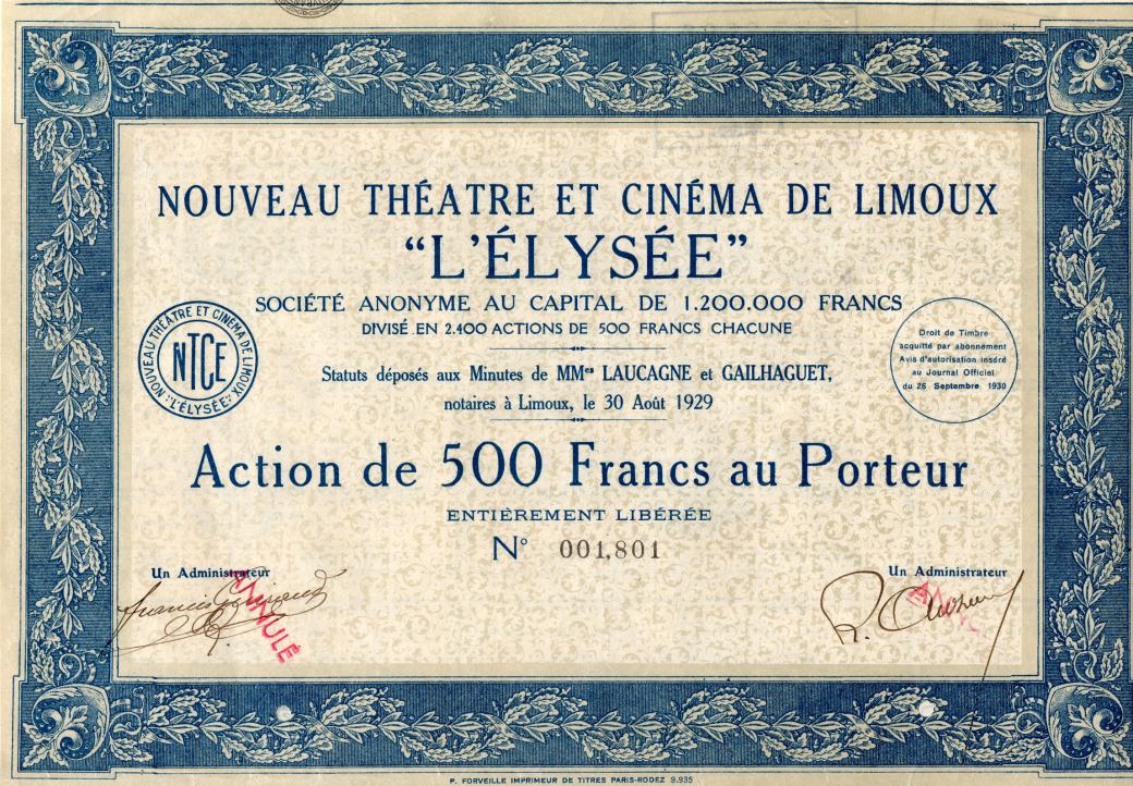 L'Élysée, théâtre et cinéma à Limoux (#Aude)