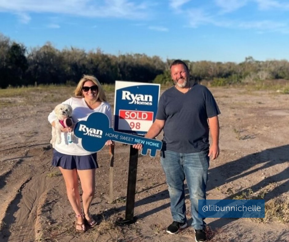 Building a dream, one paw print at a time! From wagging tails to wide smiles, every moment on this land fills them with anticipation and joy. Here's to creating a lifetime of memories in their soon-to-be home sweet home! 🐾

📸 : lilbunnichelle on Instagram
#NewConstructionHomes