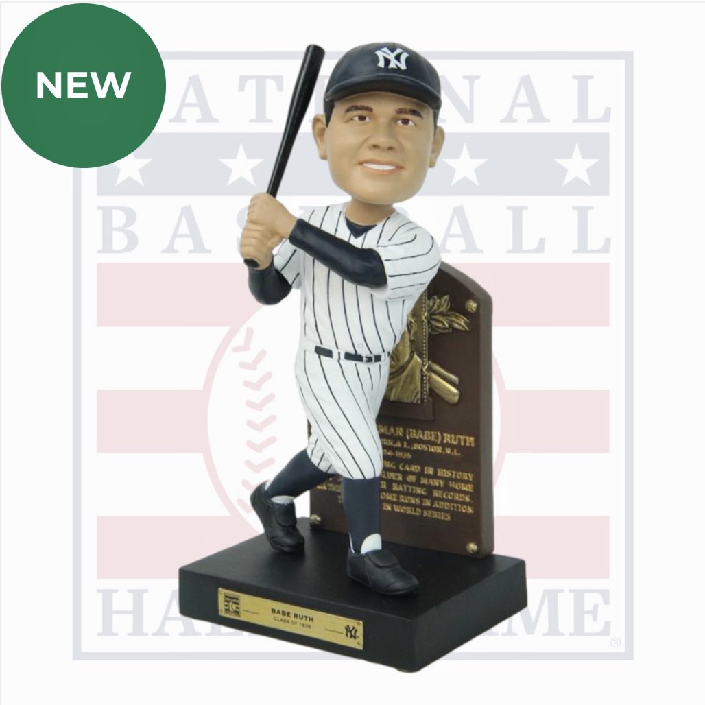 BobbleDeNiro's tweet photo. Four new Hall of Fame plaque bobbleheads! Limited to 216 each 🔥🔥🔥🔥 @baseballhofshop https://t.co/12JswRe8jq