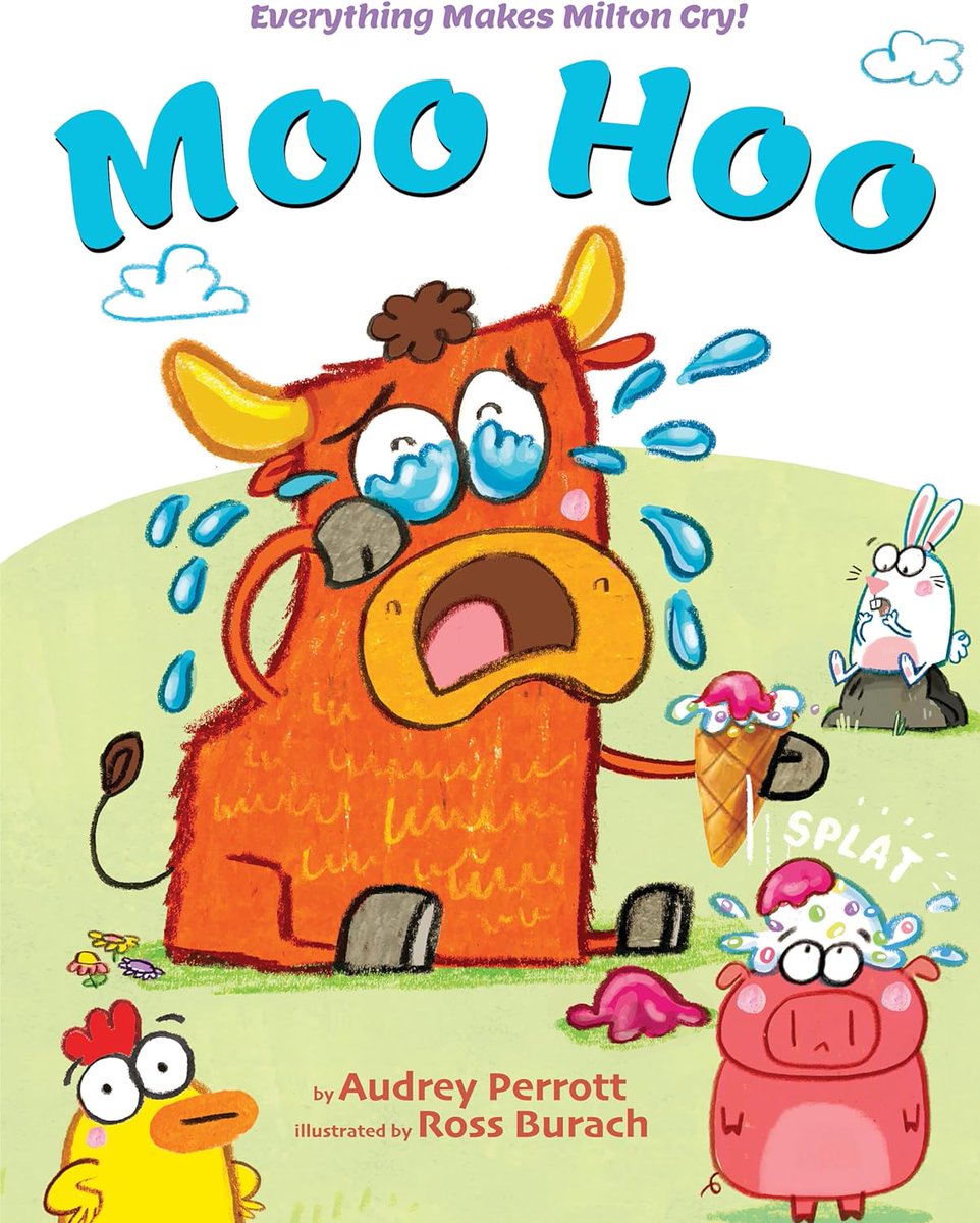 Happy book birthday to MOO HOO by @audreyperrott and Ross Burach!