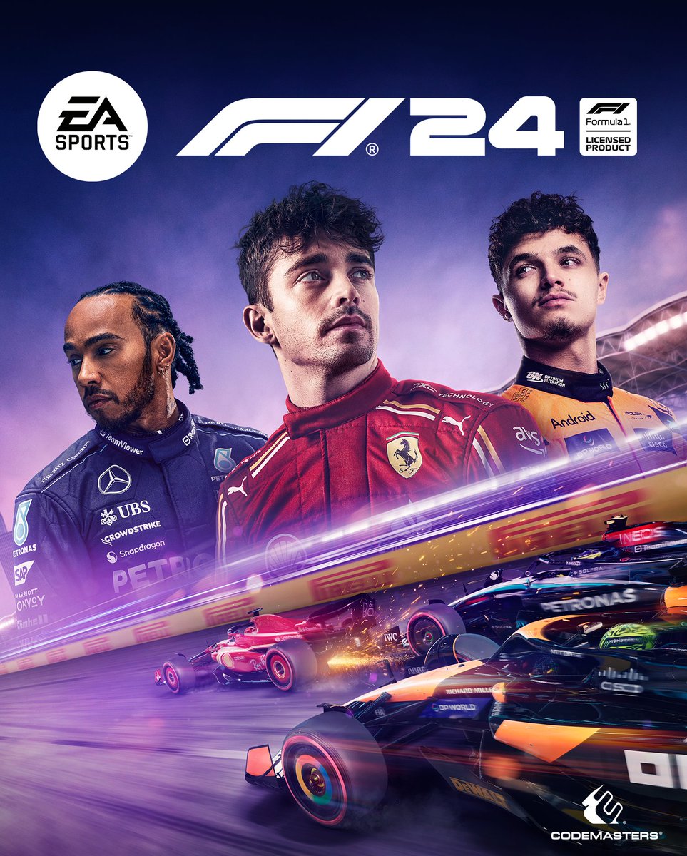 🏎🏎🏎 Three cars, three stars ⭐⭐⭐

Say hello to the #F124 Standard Edition cover, featuring @LewisHamilton, @Charles_Leclerc & @LandoNorris!

🎮 Take to the grid, this May: x.ea.com/79863