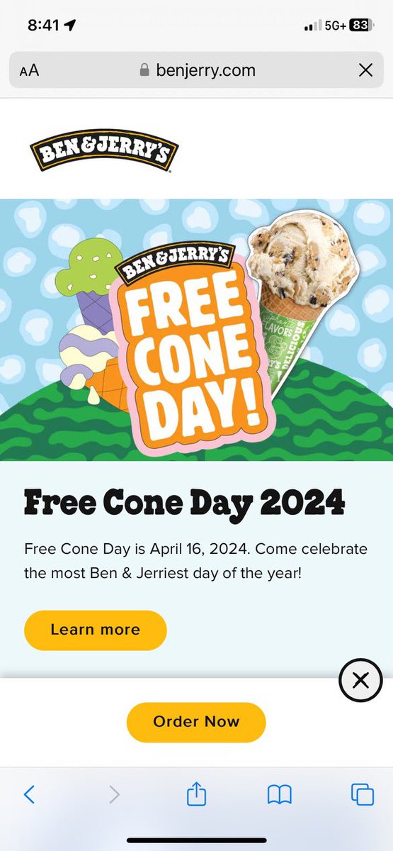IssaquahMom's tweet photo. Free cone day! Ben &amp; Jerry’s today 4/16 https://t.co/4UzhVMGjkO