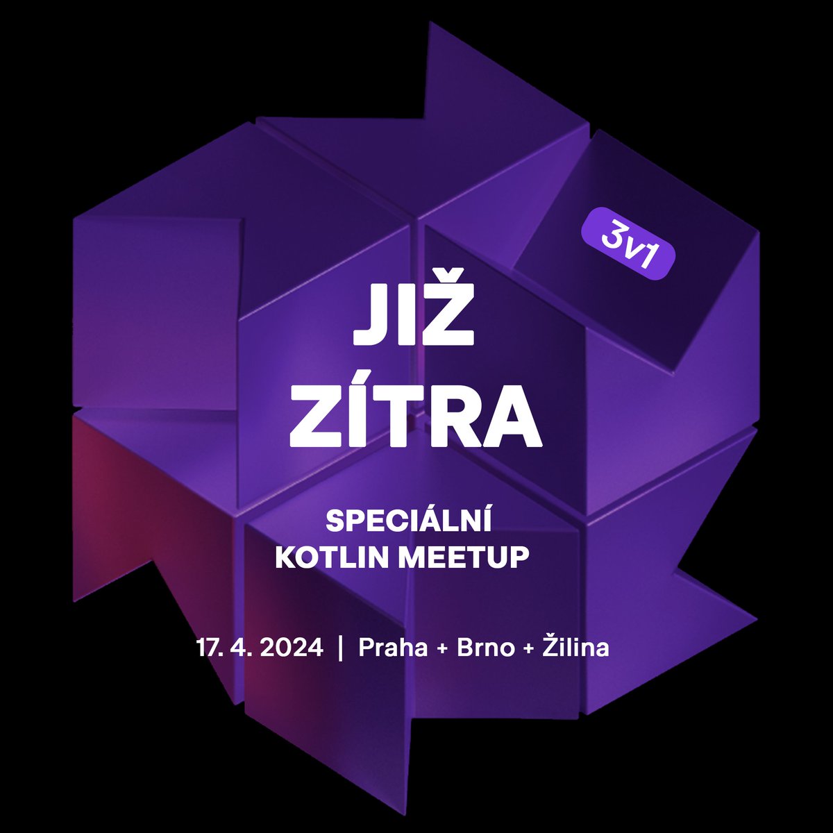 KotlinCzech's tweet image. 🎉 Již zítra odpoledne probíhá speciální #Kotlin #meetup současně v Praze, Brně a Žilině.
Zítra večer propojíme tato tři města a v každém bude živě talk se streamem do těch ostatních.
My už se velmi těšíme, dorazíš? Dej nám vědět 👇
eventbrite.com/e/kotlin-meetu…