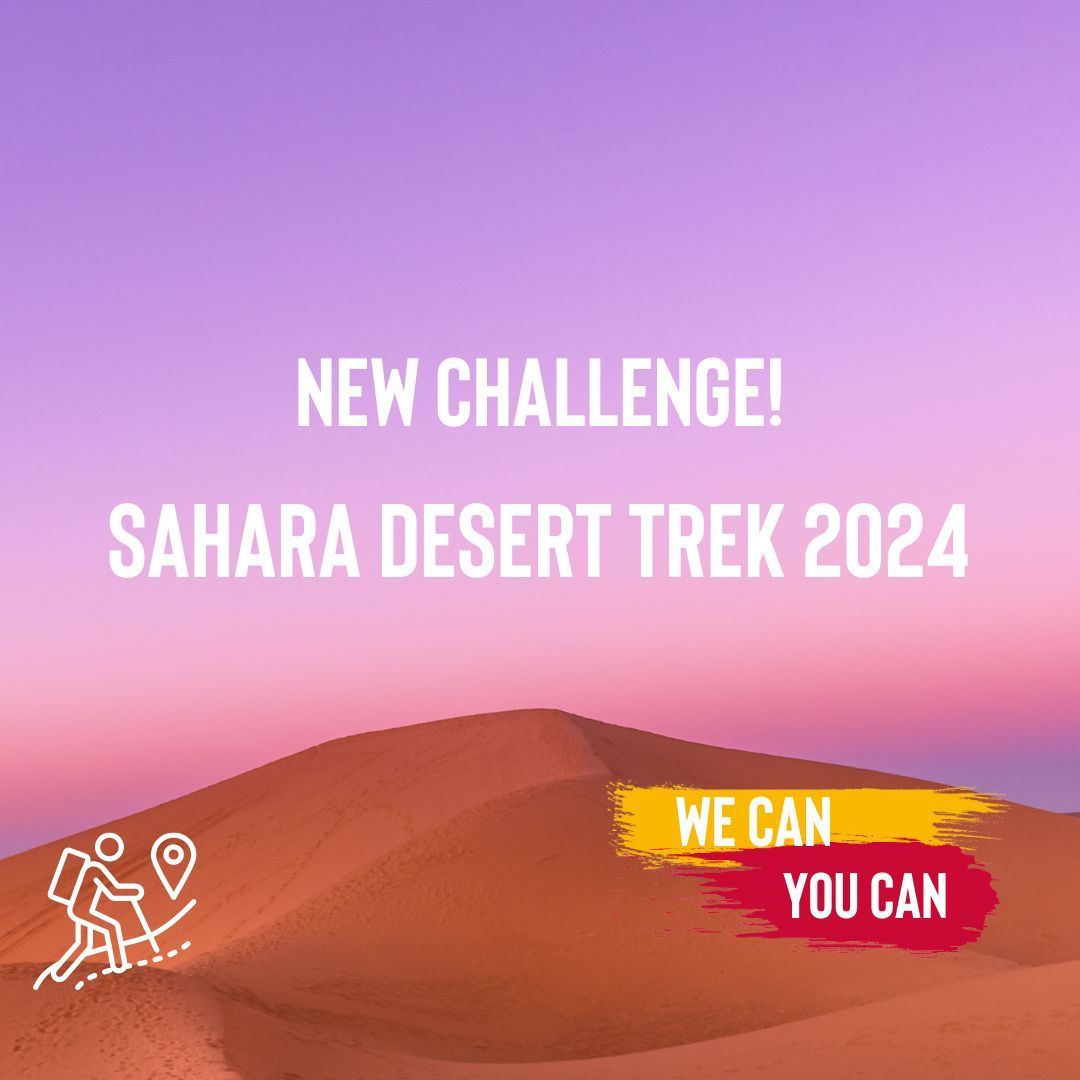 Join our team for an unforgettable challenge this year! Announcing our Sahara Trek 2024 to help beat brain tumours sooner. Over the course of 5 days you will traverse 100km through Morocco. Follow the link for more information and to sign up today! buff.ly/4cWwODP