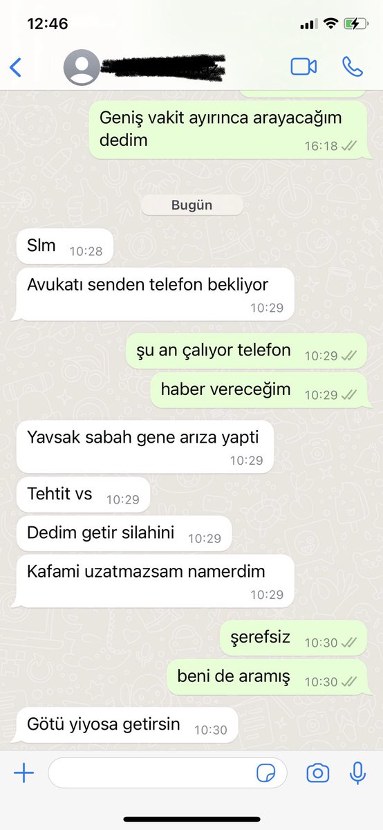 Müvekkille birbirimizi şu şekil gazlıyoruz
