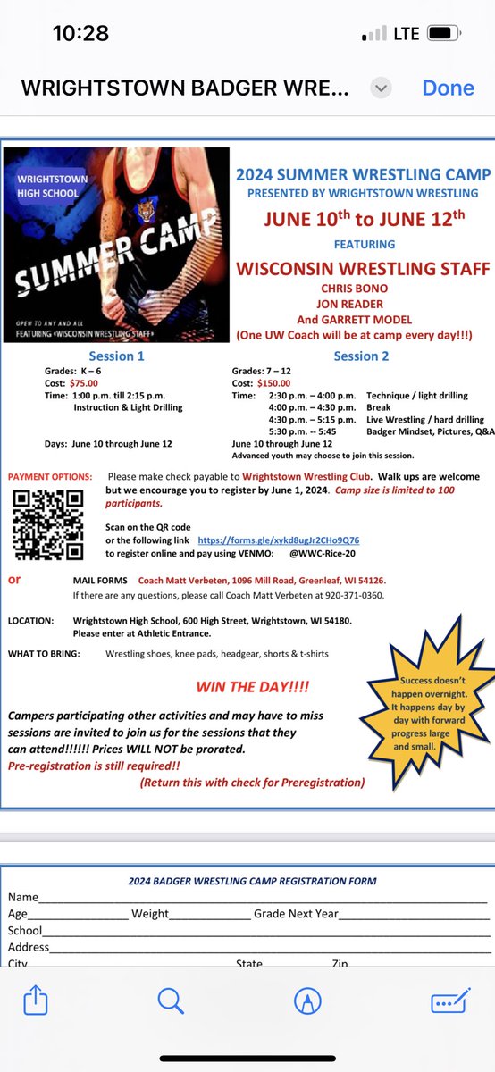 Badger Coaches are back for camp! Message me with any questions! @ChrisBono @Jon_Reader @gmodel15 @BadgerWrestling @WtownWrestling @TonySchaaf