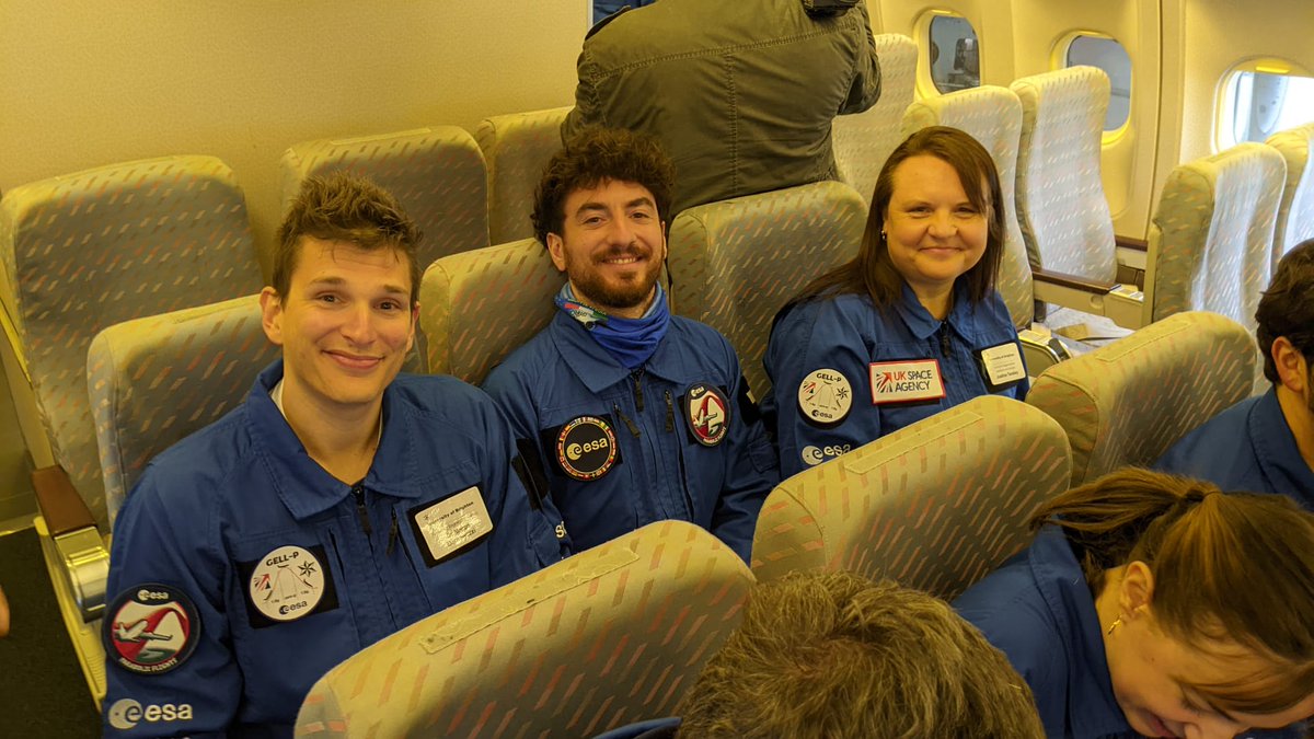 Successful first day of the 84th ESA Parabolic campaign. Collected 3 full sets of data! Well done team! 🎉 <a href="/AirZeroG/">Air ZeroG ✈️</a> <a href="/esa/">European Space Agency</a>