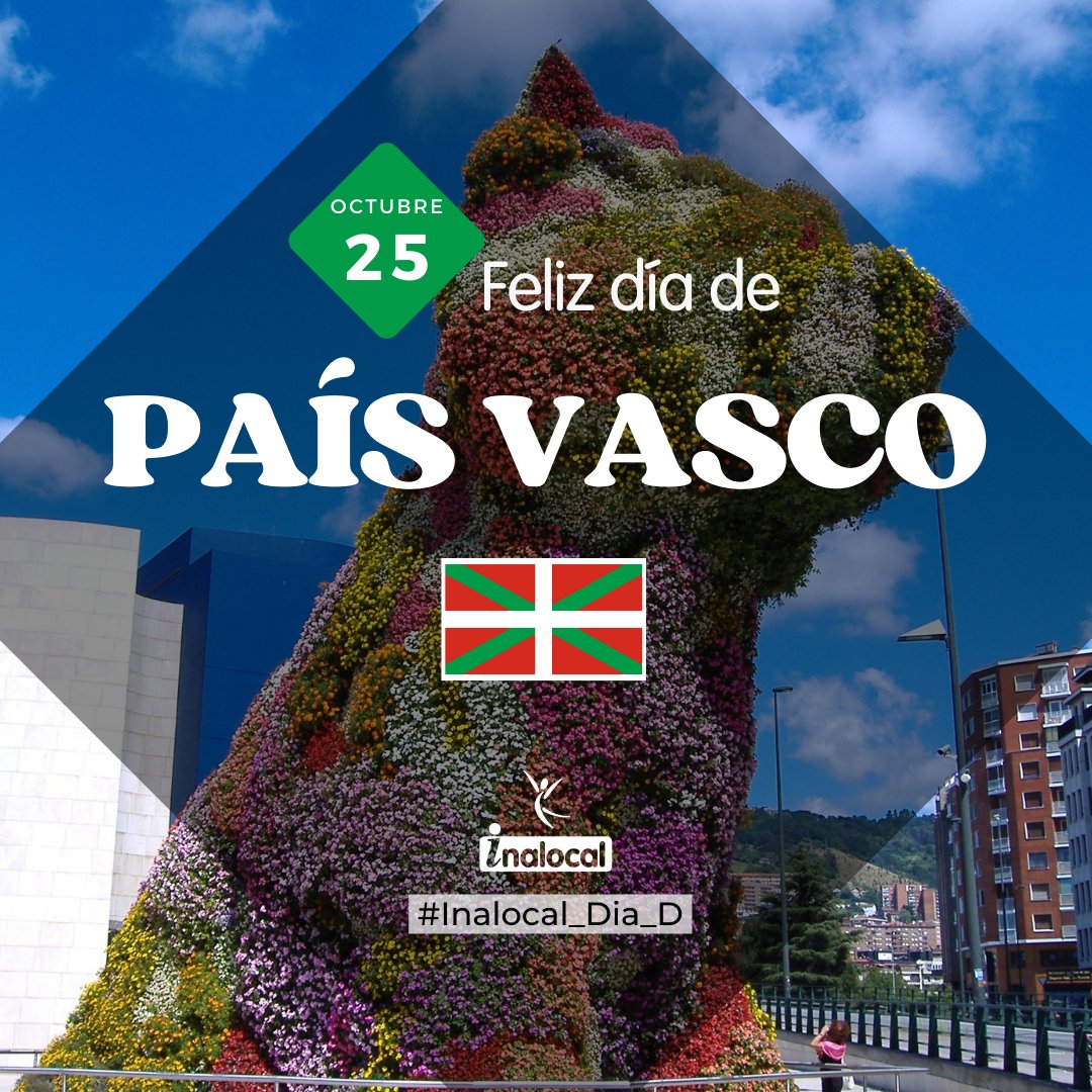 inalocal's tweet image. Descubre el País Vasco este 25 de Octubre 🌿

Este 25 de octubre celebramos el Día del País Vasco, una ocasión especial para honrar la rica cultura, tradiciones y el impresionante patrimonio natural de esta región única. 🎉🏛️

#PaísVasco #inalocal #cursos #agricultura #campo