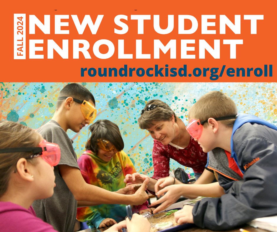 New student Fall 2024 enrollment is open. ✔︎ Safe and inclusive. ✔︎ Certified and caring educators. ✔︎ Unmatched innovative programming. Discover and select our top-rated schools. roundrockisd.org/enroll/ #ItStartsWithUs