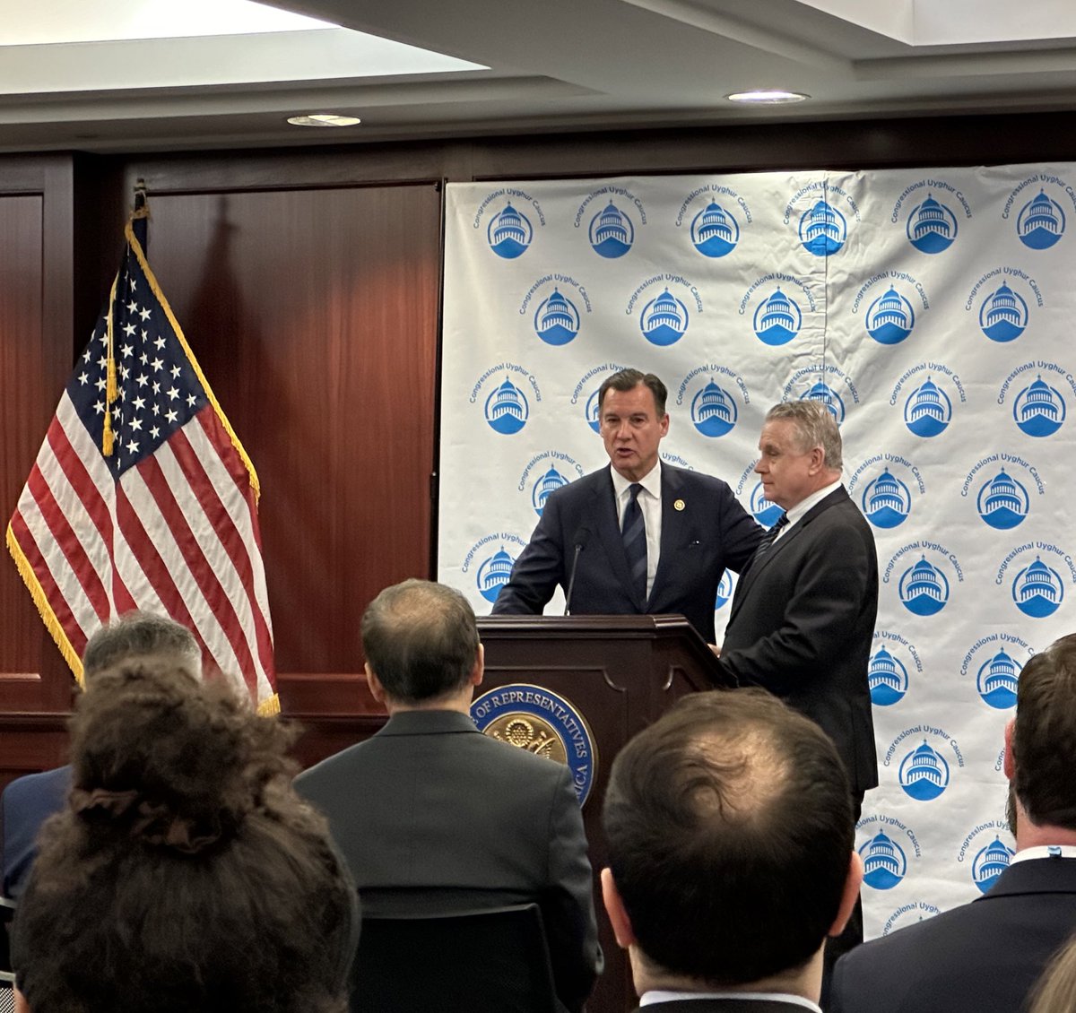 A great honor to be present at the launch of the Congressional Uyghur Caucus under the leadership of Rep. Chris Smith & @RepTomSuozzi. S/o to @CUyghurs @RushanAbbas @Dolkun_Isa for their relentless advocacy. Congress needs to hear the voices of human rights defenders like them.