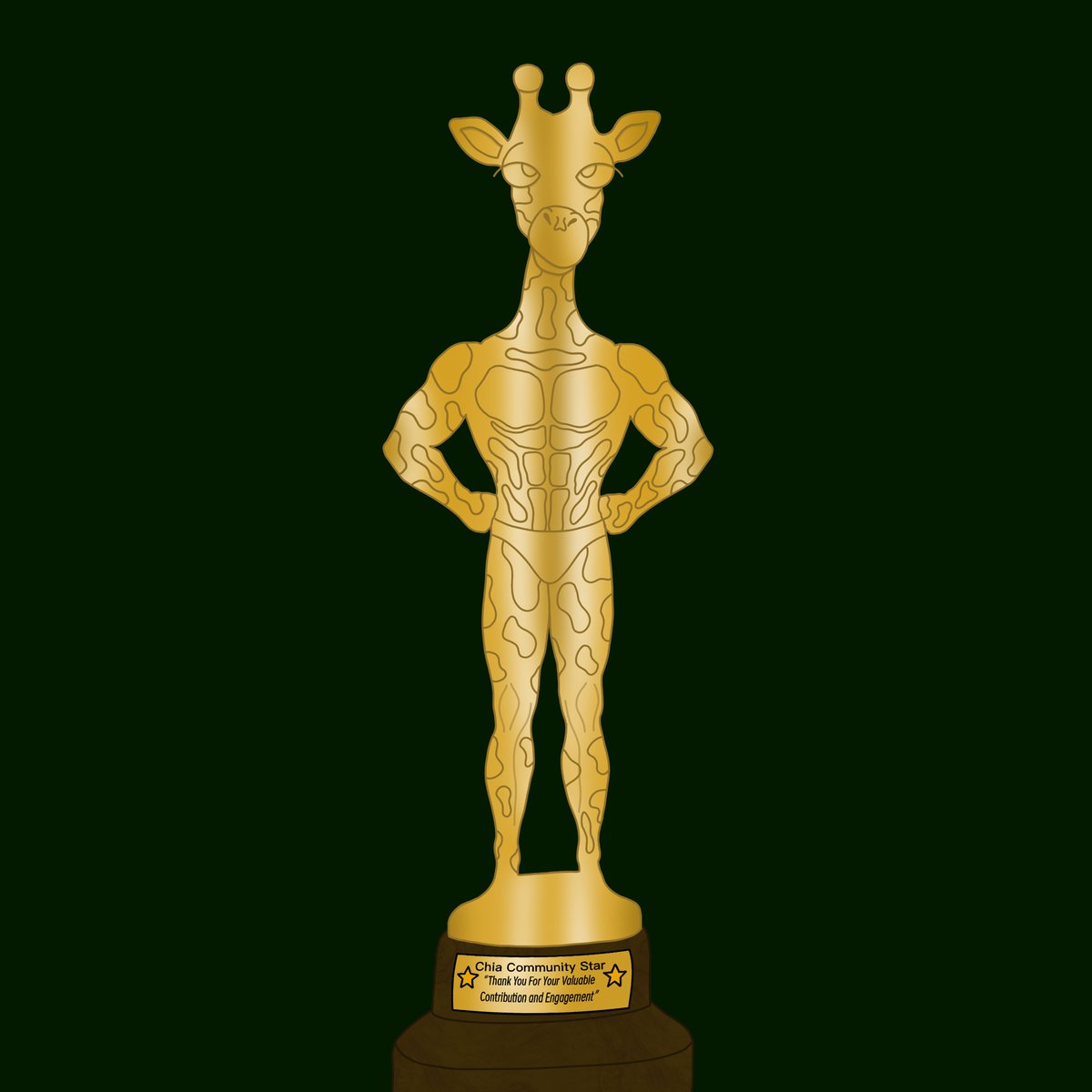 The second NFT in our 🦒#QuirkyGiraffes - Chia Unity Series is the 'Chia Community Star' 🌟 Who embodies the spirit of our #Chia community? Tag someone you think deserves this honor and help us create a list of stars!  #NominateAStar #ChiaUnity