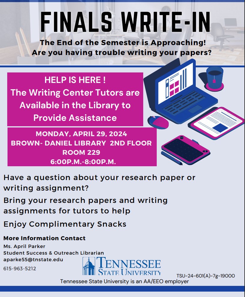 Tennessee State U. Libraries & Media Center tweet media