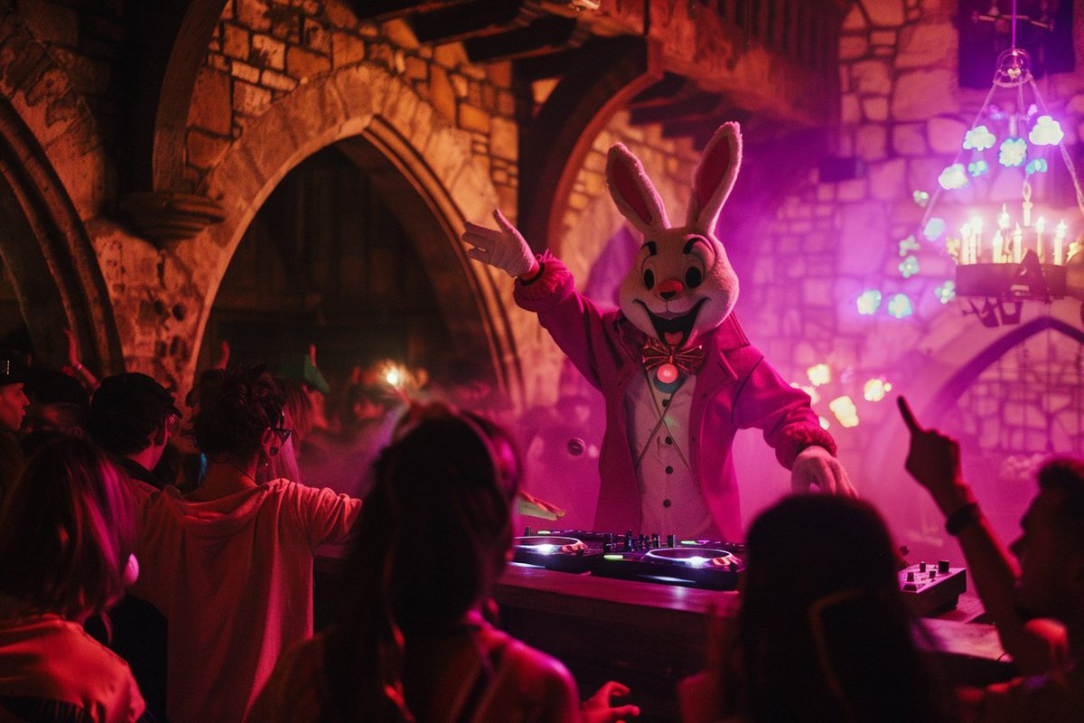 📢 NEW EVENT - Apr 16 19:00 UTC 🎙️ DJ Rabbit Join us on a journey through memory lane as DJ Rabbit performs live with galleries of past events at the Inn! 🤳 tag @innkeeperdoteth with selfie and addy during event for airdrop play.decentraland.org/?NETWORK=mainn…