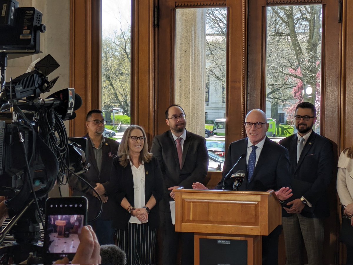 CTECA's tweet photo. Dr. Paul Dworkin speaking at the early literacy press conference https://t.co/K9yRw9Xt03