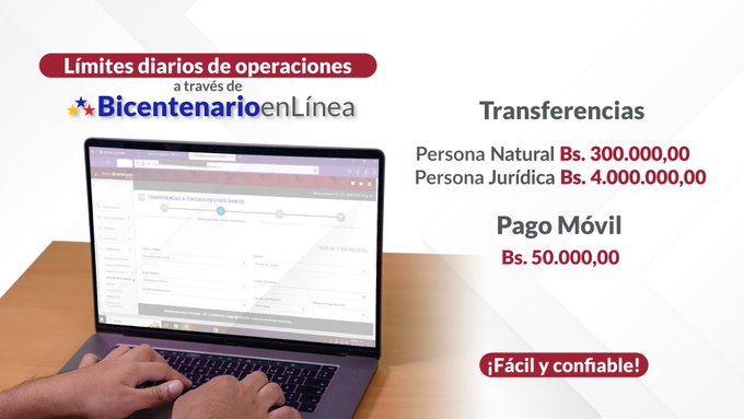 📣 #Entérate | Conoce los límites disponibles para realizar tus transacciones desde los Canales Electrónicos del Banco Bicentenario del Pueblo. #MásCercaDeTi