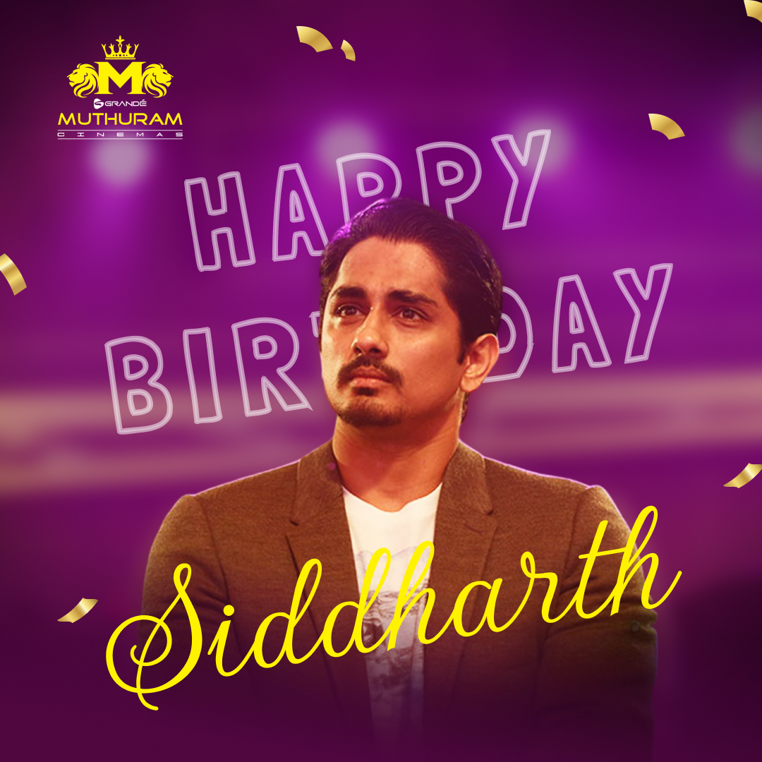 Happy Birthday Siddharth 🎉🎂😍 #ActorSiddharth #happybirthdaysiddharth #HBDSiddharth #GrandeMuthuramMultiplex #Tirunelveli #Nellai