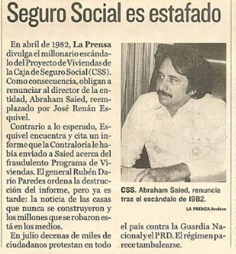 Aquí inicia el saqueo a la @CSSPanama Recordar es vivir.