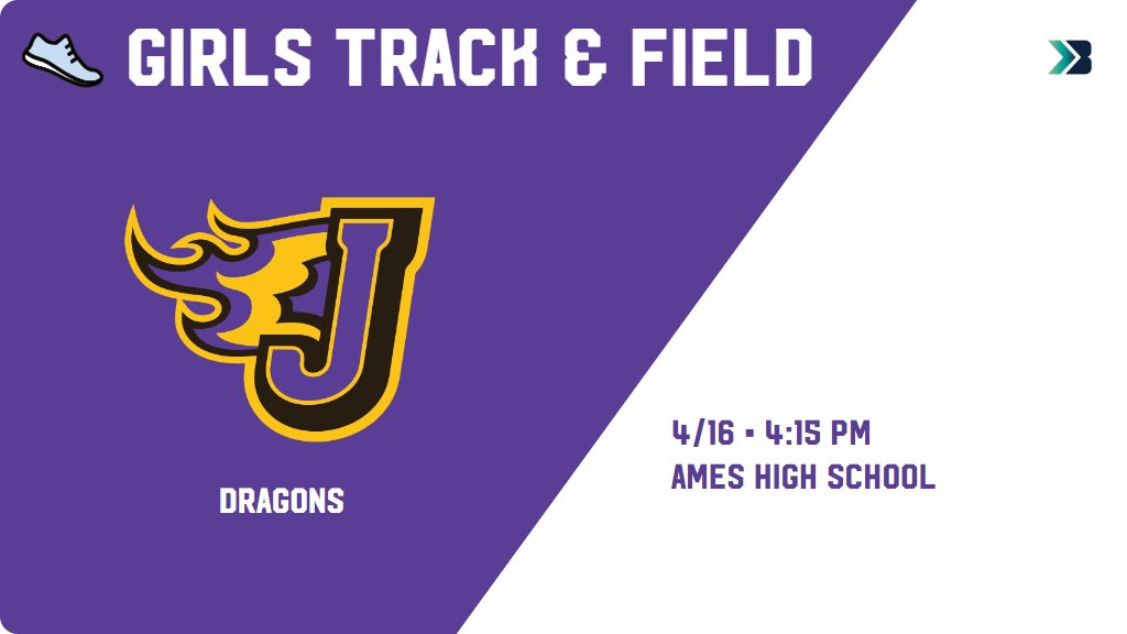 Girls Track & Field (Varsity) Meet Day! - Check out the event preview for the Johnston Dragons. It starts at 4:15 PM and is at Ames High School Ames High School Stadium. gobound.com/ia/ighsau/girl…