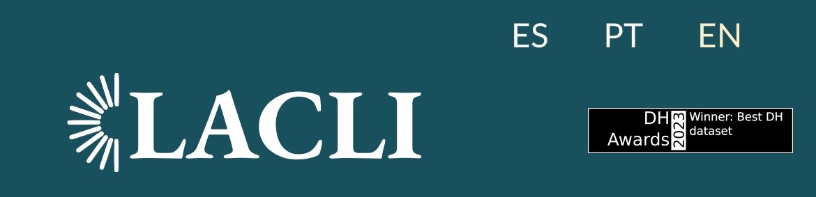 The @lacliproject team is thrilled to announce we were awarded the 2023 <a href="/dhawards/">DH Awards is on BlueSky</a> for Best DH dataset. Thank you to all who voted and all the project collaborators. Check it out! lacli.info <a href="/salalm/">SALALM</a> <a href="/BiblioColmex/">Biblioteca Colmex</a> <a href="/FGVBrazil/">.</a>