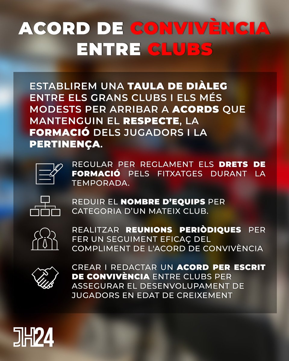 Es momento de unir y de pensar en futuro. Por un fútbol de acuerdos, respeto,formación y pertenencia. Más que nunca es necesario establecer acuerdos de convivencia entre grandes clubs y los más modestos. #elsclubsperdavantdetot