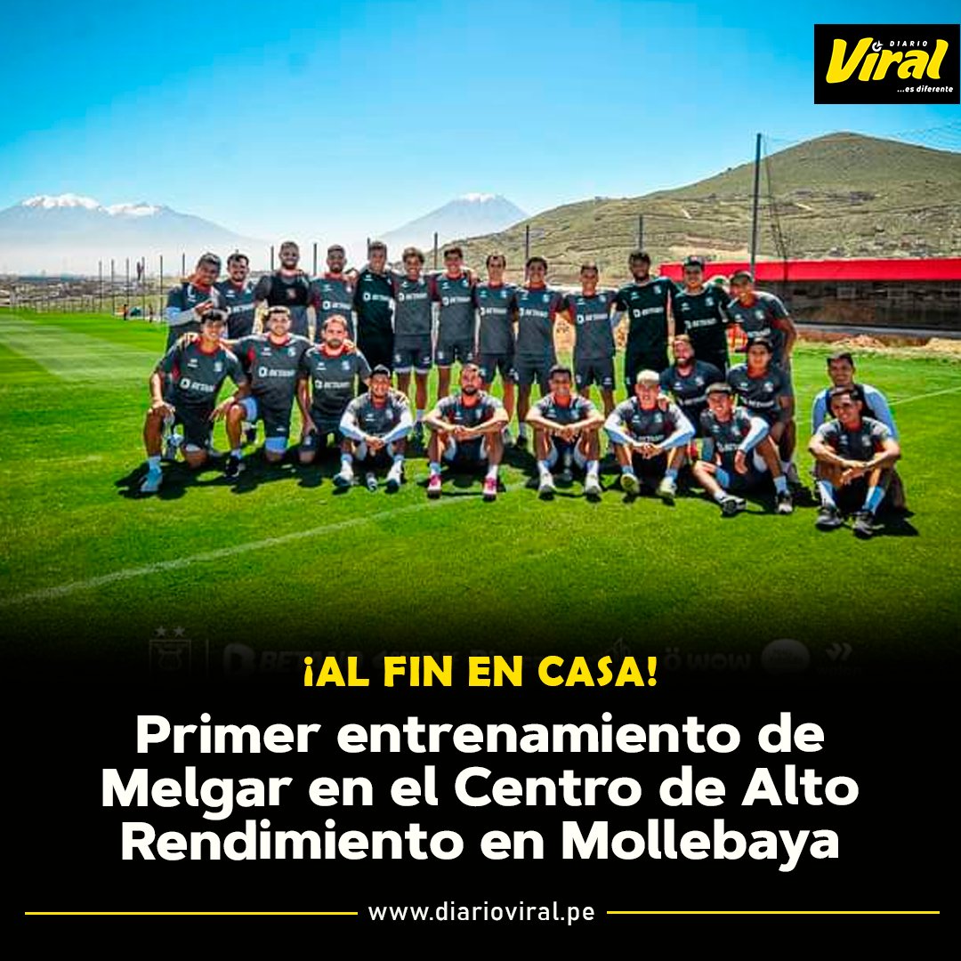 🟡⚫ #DiarioViral ⚽🔥 ¡EL SUEÑO DEL PROPIO PREDIO ES UNA REALIDAD!😍❤️🖤
▶ Este martes 16 de abril, el conjunto rojinegro realizó su primer entrenamiento en su nuevo Centro de Alto Rendimiento ubicado en el distrito de Mollebaya.