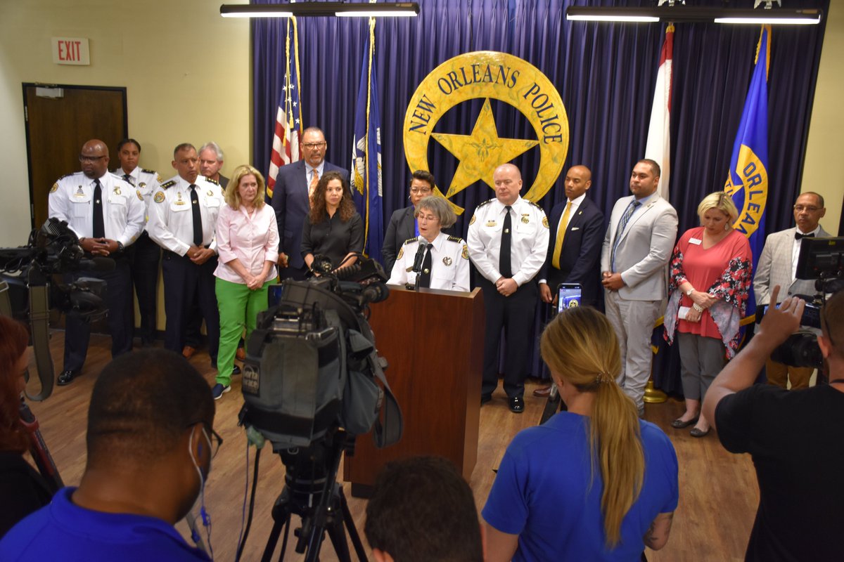 .@ATFNewOrleans SAC Joshua Jackson joined New Orleans PD Superintendent Anne Kirkpatrick and other LE partners on federal resources available to the investigation of a mass shooting that resulted in one killed and 11 injured this past weekend.