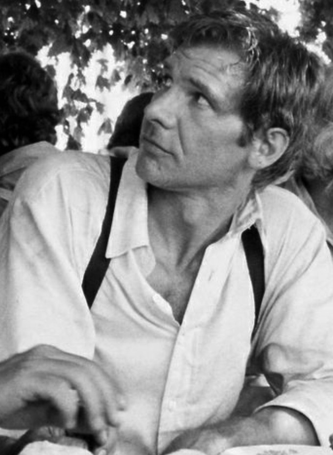 canarysfilm's tweet photo. harrison ford on the witness set hits different https://t.co/szAsNgXjMG