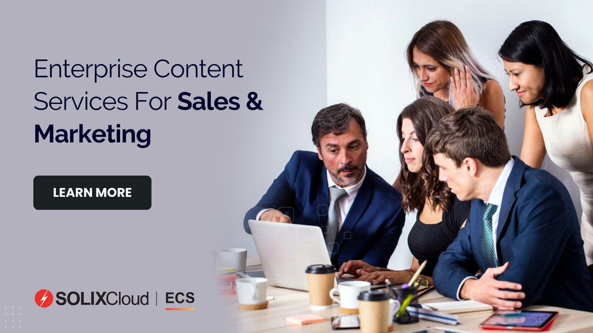 solixbigdata's tweet image. Elevate your sales and marketing game with Solix ECS! Our cloud-based platform provides centralized content storage, management, collaboration, security, automation, and compliance. 👉 bit.ly/4aCTG9I

#ContentServices #ContentStorage #DataManagement #ContentCollaboration