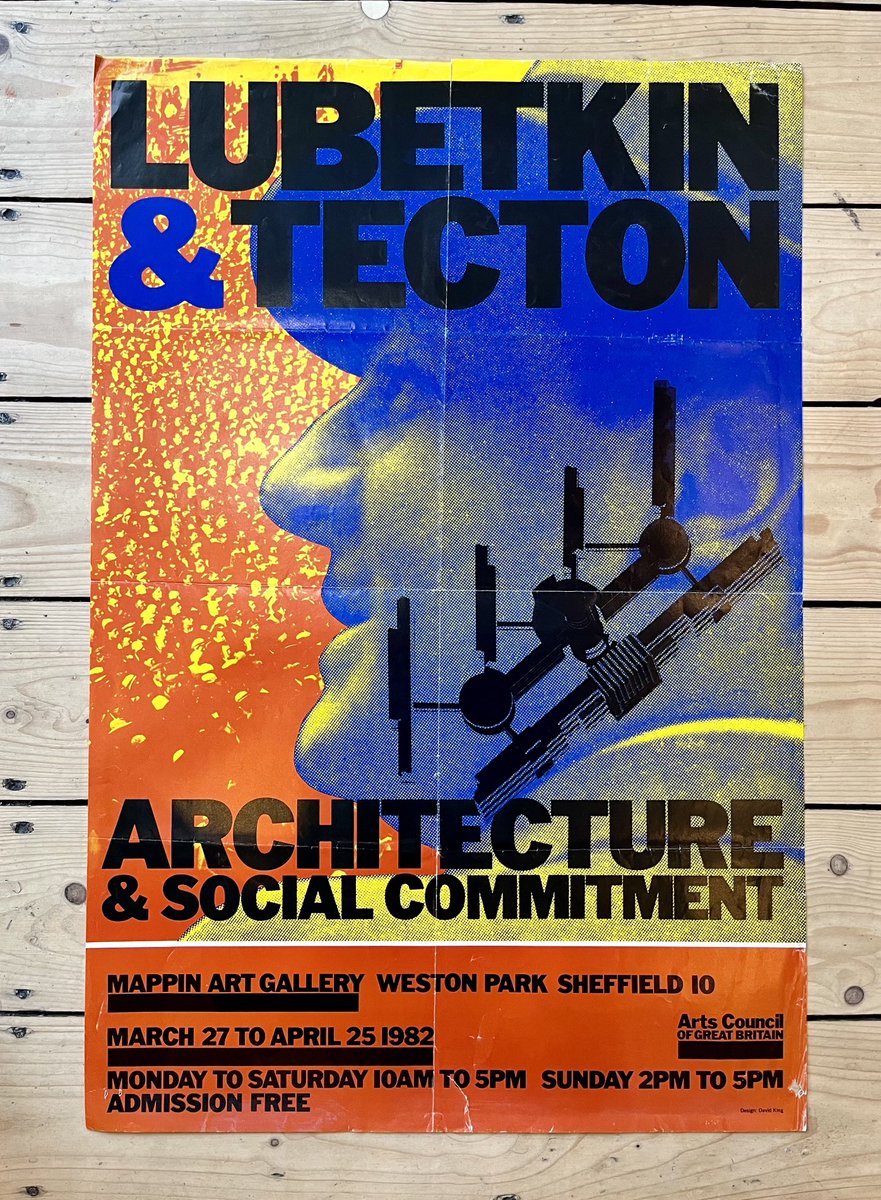 This just in: 1982 ‘Lubetkin & Tecton, architecture and social commitment’ - exhibition and march. Designed by the great David King - and not one I’ve seen before