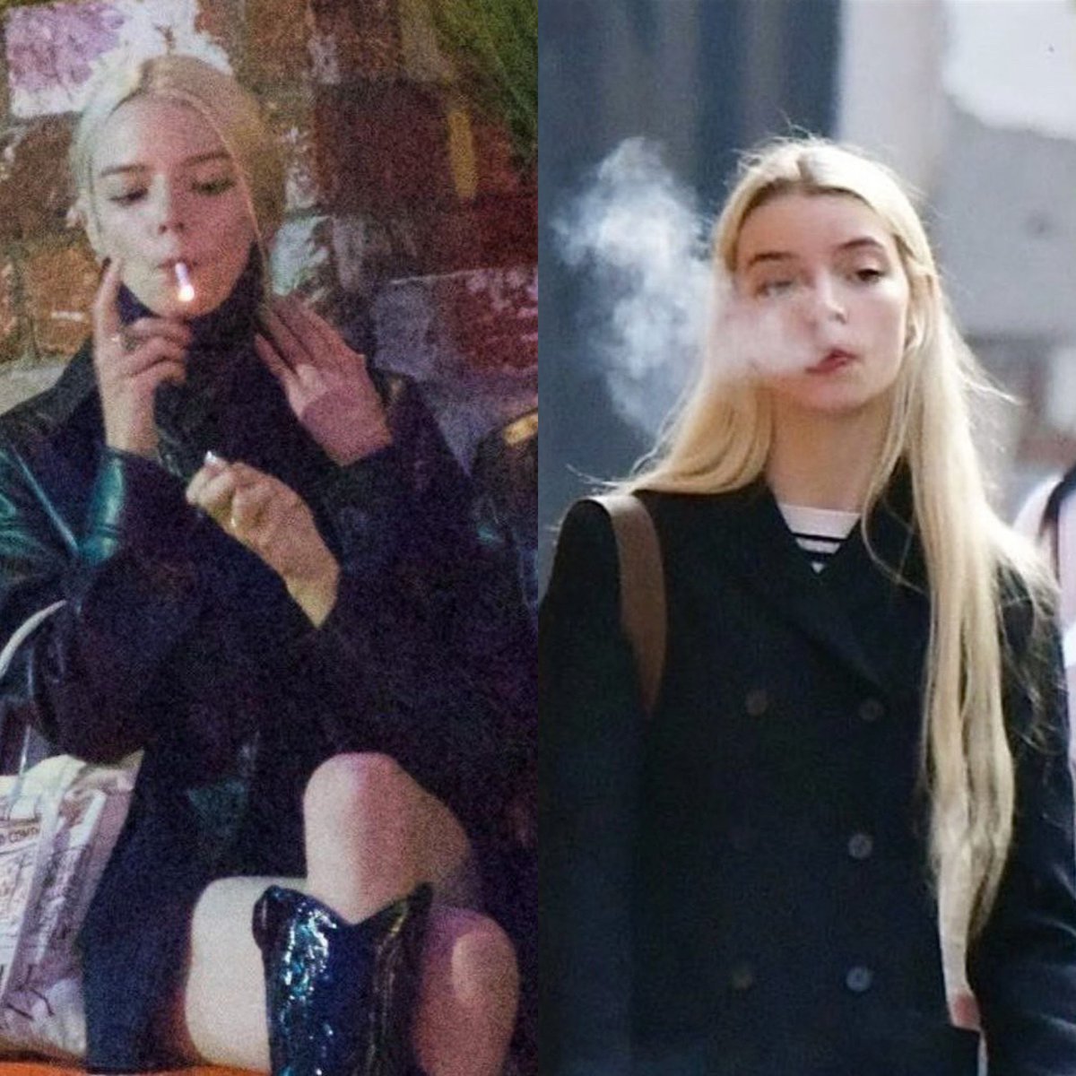 one thing about anya taylor-joy is that she will be smoking