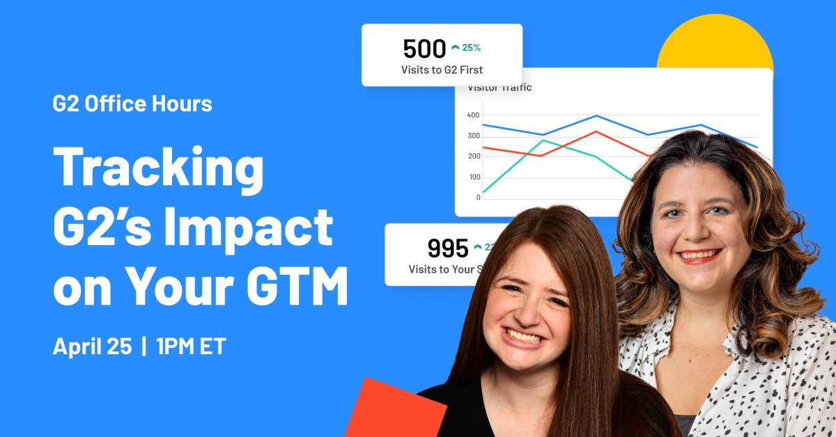 Going to market isn’t easy. Tracking success? Even harder. Until now. 🗓️Sign up for our April Office Hours next week to learn G2 expert tips to measure performance: bit.ly/4aWUWEp