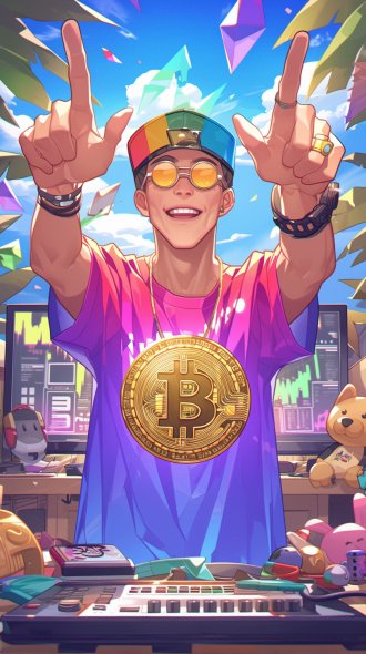 Bitcoin millionaires in 2025 towards the end of the bull run #cryptoArtworks #bitcoin #BitcoinHalving2024 #bullrun #artworks