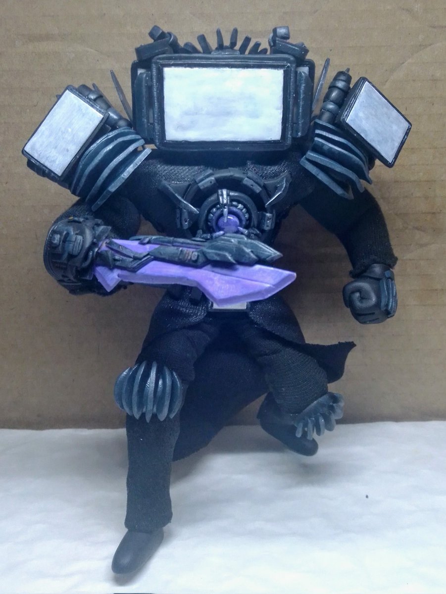 ZB_arts's tweet photo. I'm doing him again, another my figure of UTTM(Upgraded titan TV man)from #SKIBIDITOILET
#titanTVman #UTTM #TTM #clayart #handmade #figure
βSorry for my bad English. https://t.co/WanardSpYm