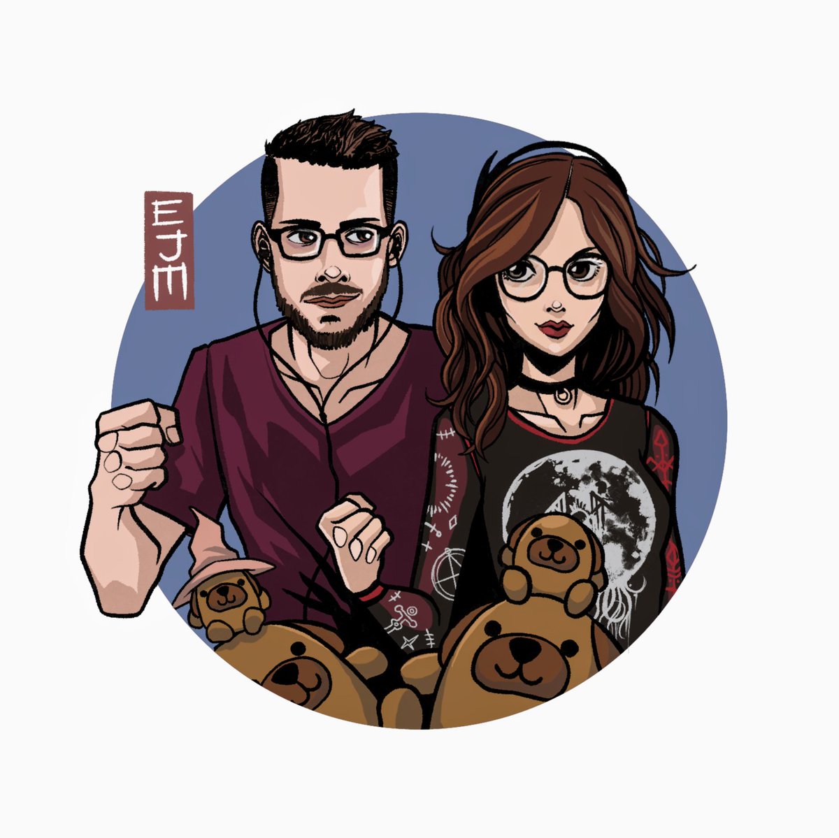 Team Cattery - <a href="/catalystz_/">catalystz</a> + <a href="/puppery_/">Puppery</a> 😸 Let's GO pushing for the playoffs!!

#bingobrawlers #eldenring #digitalart #streamer